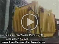 Nuclear Flask Endurance Testing in USA      keuren van een verpakking voor radioaktief nucleair afval