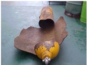 Cylinder ontploft  Ontplofte gasfles