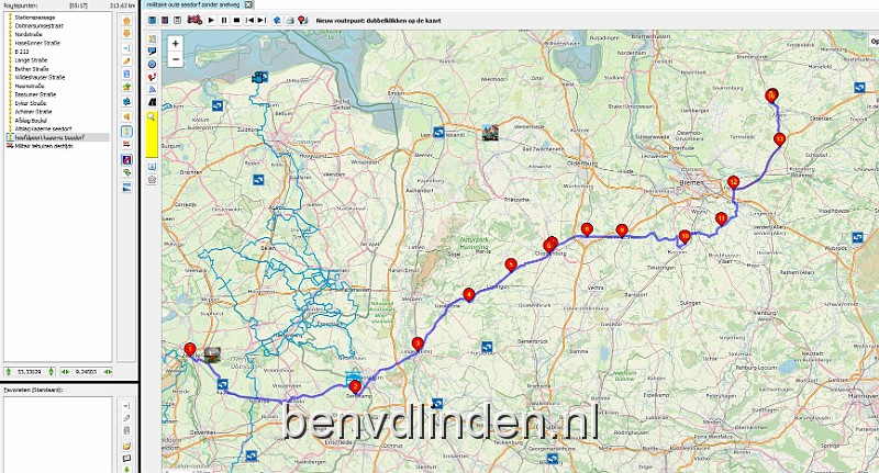 route zwolle seedorf.jpg - Ik heb zo goed mogelijk geprobeerd om de route die de lijnbus van Zwolle naar Seedorf reed na te gaan en in een routeplanner te zetten. Bij deze het resultaat.2 items die mogelijk niet kloppen is het stuk tussen zwolle en nordhorn, in mijn beleving waren we noordelijker maar Nordhorn werd vast genoemd incluis de overgang van de grens bij Denekamp.Ik mis het stukje waar we altijd onderweg stopten, Waar die idiote Duitser hamburgers bakte enzo. In mijn beleving gingen we voor Bremen de snelweg op maar op internet zag ik echt dat dat pas na Bremen was.Het kan zijn, dat in mijn tijd de route iets verlegd is (1986). Zeker weet ik dat het dramatisch lang duurde omdat in duitsland het hele stuk niet van snelweg was voorzien. Dorp na dorp, rotonde na rotonde.De volgende foto is een zip-file waar je zelf het routebestand kunt downloaden.